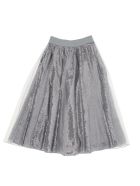 Monnalisa Paillettes Skirt Monnalisa Paillettes Skirt - Metallic