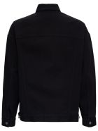 Givenchy Denim Jacket With Metallic Latex Logo Detail Givenchy Denim Jacket With Metallic Latex Logo Detail - Black