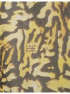 Yellow And Black Animalier Silk Georgette Shirt With Zip Givenchy Yellow And Black Animalier Silk Georgette Shirt With Zip - Black/yellow