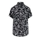 Saint Laurent Shirt Saint Laurent Shirt - Floral Black White
