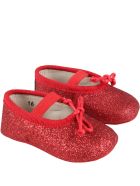 Gallucci Red Ballet Flats For Baby Girl Gallucci Red Ballet Flats For Baby Girl - Red