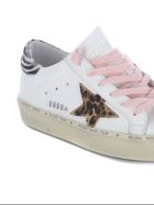 Golden Goose Hi Star Leather Upper Leo Horsy Star Zebra Horsy Heel Lettering Golden Goose Hi Star Leather Upper Leo Horsy Star Zebra Horsy Heel Lettering - White Beige Brown Leo