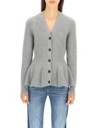 Shaped Cardigan Alexander McQueen Shaped Cardigan - Grigio
