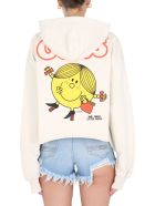 Cropped Hooded Sweatshirt GCDS Cropped Hooded Sweatshirt - Whitecupgrey
