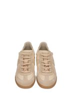 Maison Margiela Replica Sneakers In Powder Suede And Leather Maison Margiela Replica Sneakers In Powder Suede And Leather - powder