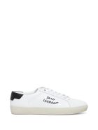 Saint Laurent Court Classic Sl Leather Sneakers Saint Laurent Court Classic Sl Leather Sneakers - White