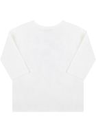 Kenzo Kids White T-shirt For Baby Girl With Elephant Kenzo Kids White T-shirt For Baby Girl With Elephant - White