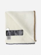 Eleventy Ribbed Cashmere Scarf Eleventy Ribbed Cashmere Scarf - White