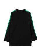 Fendi Black Teen Sweatshirt With Multicolor Applications Fendi Black Teen Sweatshirt With Multicolor Applications - Nero/verde