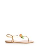Aquazzura Manguito Flat Sandals Aquazzura Manguito Flat Sandals - SWEET HONEY (Beige)
