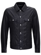 Dolce & Gabbana Black Leather Jacket Dolce & Gabbana Black Leather Jacket - Black
