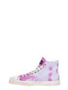 Gienchi J.m. High Sneakers In Viola Canvas Gienchi J.m. High Sneakers In Viola Canvas - Viola