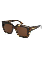 Bv1030s Sunglasses Bottega Veneta Bv1030s Sunglasses - 002 HAVANA HAVANA BROWN