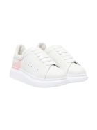 Alexander McQueen White Sneakers Kids Alexander McQueen White Sneakers Kids - Bianco/rosa