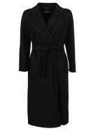 Black Wool Coat Max Mara Black Wool Coat - Black