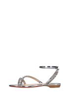 Christian Louboutin Mafaldina Flats In Silver Leather Christian Louboutin Mafaldina Flats In Silver Leather - silver