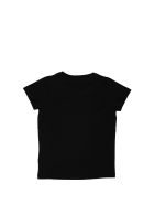 Moncler Neon Pink Logo T-shirt Black Moncler Neon Pink Logo T-shirt Black - Nero