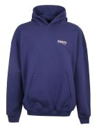 Balenciaga Large Fit Hoodie Balenciaga Large Fit Hoodie - Pacific Blue/White