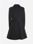 Valentino Wool And Cashmere Coat With Vlogo Signature Belt Valentino Wool And Cashmere Coat With Vlogo Signature Belt - Black