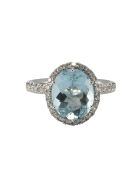 Lo Spazio Aqua Lucente Ring(V) Lo Spazio Jewelry Lo Spazio Aqua Lucente Ring(V) - Sky_Blue