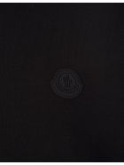 Cropped Logo Print Hoodie Moncler Cropped Logo Print Hoodie