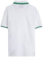Gucci Cotton Piquet Polo With Web Detail Gucci Cotton Piquet Polo With Web Detail - Optic White Multicolor
