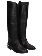 Golden Goose Charlie Texan Boots In Black Leather Golden Goose Charlie Texan Boots In Black Leather - black