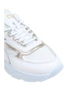 D.a.t.e. White Leather Sneakers D.A.T.E. White Leather Sneakers - White/Silver