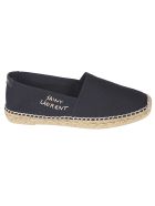 Embroidered Logo Espadrillas Saint Laurent Embroidered Logo Espadrillas - Black