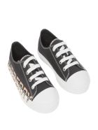 Burberry Larkhall Cotton Sneakers With Logo Print Burberry Larkhall Cotton Sneakers With Logo Print - Black