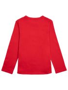Givenchy Long-sleeved T-shirt In Red Cotton With Logo Print Givenchy Long-sleeved T-shirt In Red Cotton With Logo Print - Red
