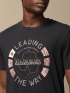 Napapijri T-shirt Napapijri Cotton T-shirt With Logo Napapijri T-shirt Napapijri Cotton T-shirt With Logo - Blue