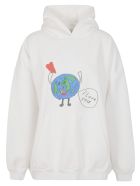 Balenciaga Large Fit Hoodie Balenciaga Large Fit Hoodie - White