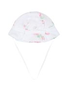 Blumarine White Sun Hat For Babygirl Blumarine White Sun Hat For Babygirl - White