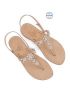 Via Krupp Jewel Flip Flops Sandals Dea Sandals Via Krupp Jewel Flip Flops Sandals - pink, crystal, pink opal