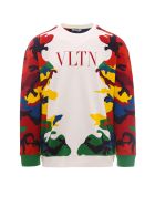 Sweatshirt Valentino Sweatshirt - BIANCO/CAMOU7 3