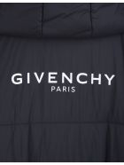 Woman Black Flared Down Jacket With Givenchy Logo Givenchy Woman Black Flared Down Jacket With Givenchy Logo