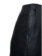 Mauro Grifoni A Line Black Leather Skirt Mauro Grifoni A Line Black Leather Skirt - Black