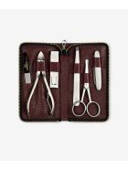 Travelling Manicure Set "holly" Larusmiani Travelling Manicure Set "holly" - aubergine