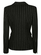 Moschino Stripe Patterned Dinner Jacket Moschino Stripe Patterned Dinner Jacket - Black