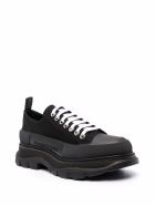 Alexander McQueen Black Traead Slick Cotton Sneakers Alexander McQueen Black Traead Slick Cotton Sneakers - Black