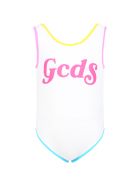 GCDS White Swimsuit For Girl With Logo GCDS White Swimsuit For Girl With Logo - Bianco