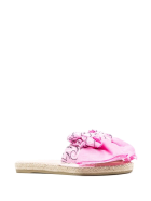 Woman Flat Sandals With Knot - Bandana - Pink Manebi Woman Flat Sandals With Knot - Bandana - Pink - Rose & blush