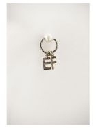 Elisabetta Franchi T-shirt With Piercing Application Elisabetta Franchi T-shirt With Piercing Application - White