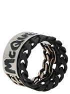 Alexander Mcqueen 'mcqueen Graffiti Chain' Ring Alexander McQueen 'mcqueen Graffiti Chain' Ring - Multicolor