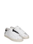 D.A.T.E. Hill Low Sneakers In White Leather D.A.T.E. Hill Low Sneakers In White Leather - white