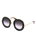 Gg0113s Sunglasses Gucci Gg0113s Sunglasses - 001 BLACK GOLD GREY