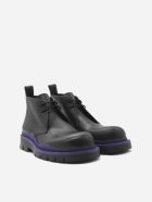 Bottega Veneta Tire Lace-up Leather Ankle Boots Bottega Veneta Tire Lace-up Leather Ankle Boots - Black, purple