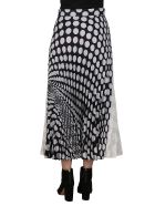 White And Navy Viscose Skirt MM6 Maison Margiela White And Navy Viscose Skirt - Bianco