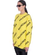 Balenciaga Knitwear In Yellow Cotton Balenciaga Knitwear In Yellow Cotton - yellow